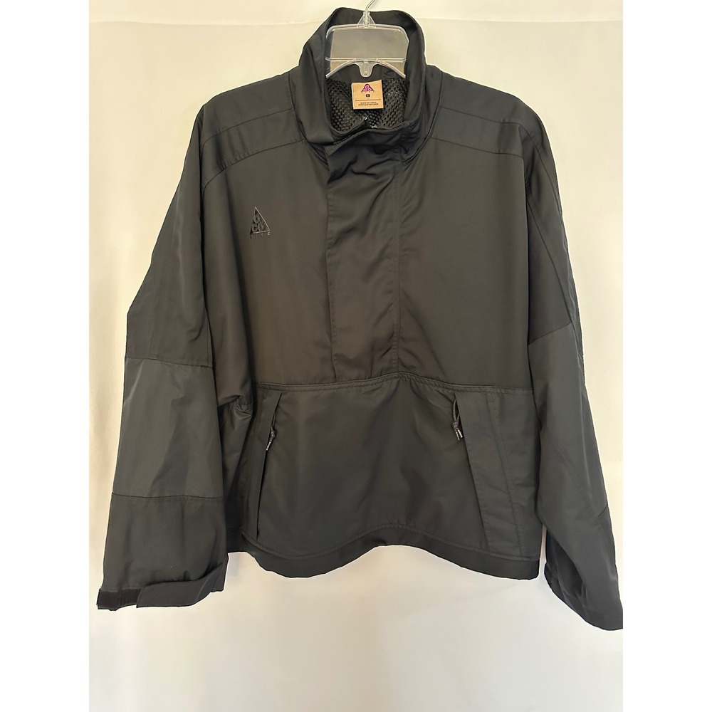 Nike ACG Anorak Jacket Black Mesh Lined BQ3434-010 Mens Large